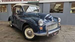 1968 Trafalgar Blue Morris Minor convertible (MAT VIN)